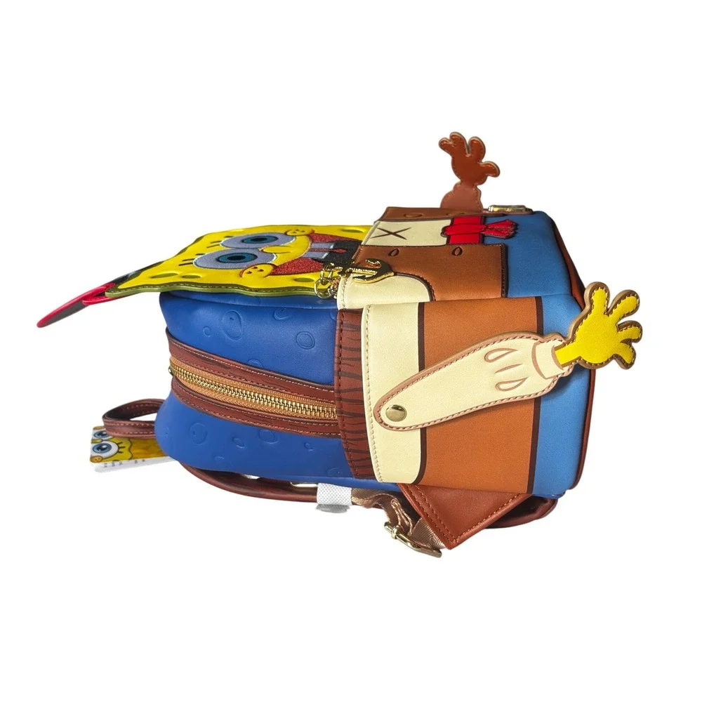 Loungefly SpongeBob SquarePants Pirate Cosplay Mini Backpack Yellow Blue NEW